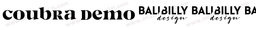 Coubra Demo字体转换